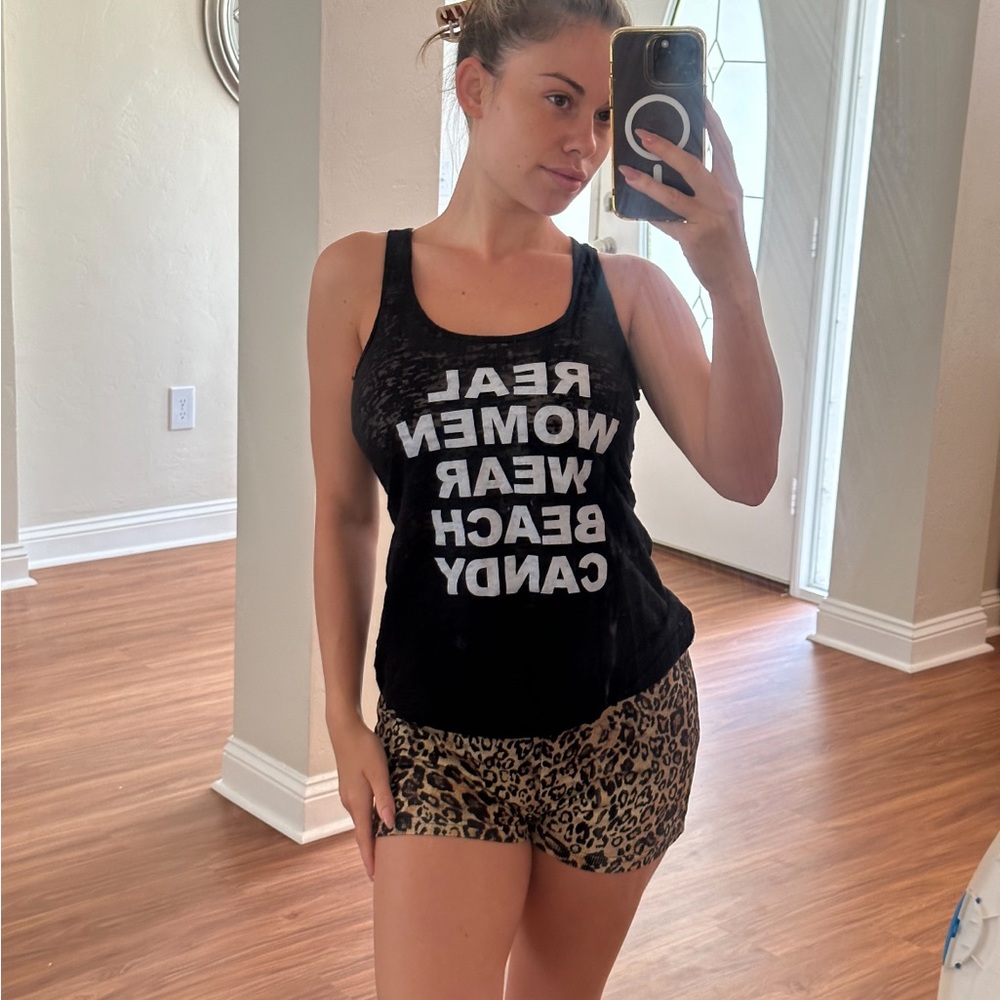 Black tank top